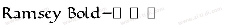Ramsey Bold字体转换